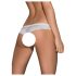 Obsessive Alabastra - Blüten-Verführer Damen-Tanga mit Schleife - Weiß - L/XL