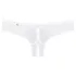 Obsessive Alabastra - Blumen Tanga mit Schleife - Weiß - L/XL
