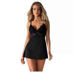 Obsessive - Spitzen-Babydoll und Tanga (schwarz)