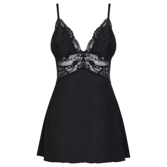 Obsessive - Spitzen-Babydoll und Tanga (schwarz)