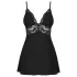Obsessive - Spitzen-Babydoll und Tanga (schwarz)