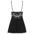 Obsessive - Spitzen-Babydoll und Tanga (schwarz)