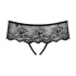 Obsessive Merossa - Strass, offener Damenstring - Schwarz - 2XL/3XL
