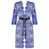 Obsessive Cobaltess - Spitze Morgenmantel (blau) - L/XL