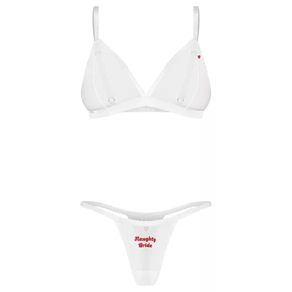 Obsessive Weddya Bride - zweiteiliges Braut-Set (weiß) - L/XL