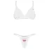 Obsessive Weddya Bride - zweiteiliges Braut-Set (weiß) - L/XL