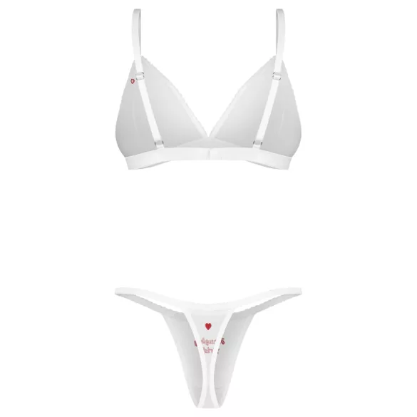 Obsessive Weddya Bride - zweiteiliges Braut-Set (weiß) - L/XL