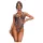 Obsessive Addia - Leopardenmuster-Body mit offenem Schritt