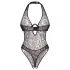 Obsessive Addia - Leopardenmuster-Body mit offenem Schritt - L/XL