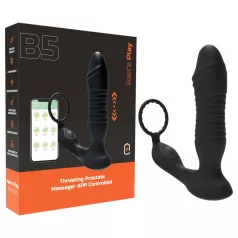   Erospace Men's Play - App-gesteuerter stoßender Analvibrator (schwarz)