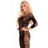 Livco Monata - Netz-Body mit abstraktem Muster - Schwarz - S-L
