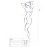 Passion BS003 - Netz-Overall (Weiß) - S-L