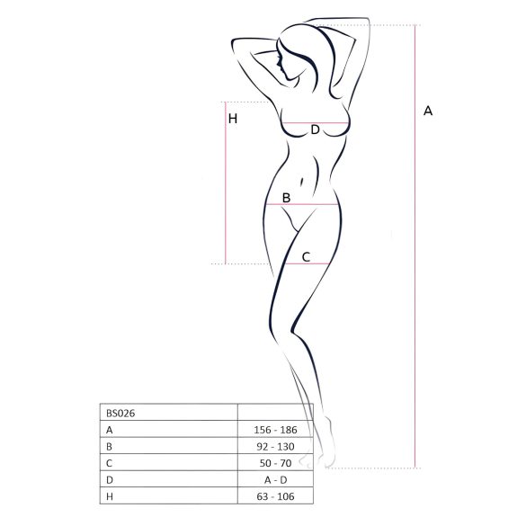 Passion BS026 - Minikleid mit Trägern (weiß) - S-L