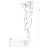 Passion BS032 - Netzstrumpfhose Catsuit offen (schwarz) - S-L