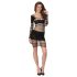 Passion BS105 - Netz-Minikleid (Schwarz) - S-L