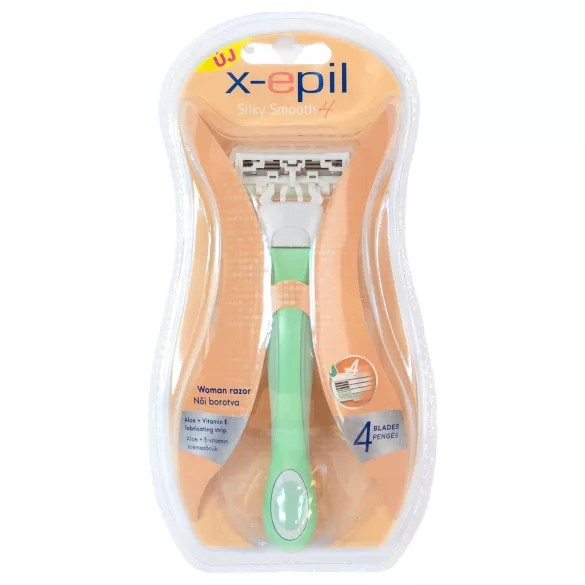 X-Epil Silky Smooth - Damenrasierer mit Wechselkopf (4 Klingen)