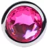 Desirel Pink Jewel S - Anal-Plug (Silber-Rosa)