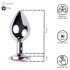 Desirel Pink Juwel M - Anal Plug (Silber-Pink)