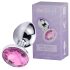 Desirel Pink Jewel L - Anal Plug (Silber-Rosa)