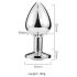 Desirel Pink Jewel L - Anal Plug (Silber-Rosa)