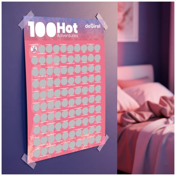 Desirel - 100 Sexstellungen Rubbel-Poster Gesellschaftsspiel
