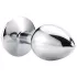 Sunfo - Metall-Analplug mit blauem Stein (silber)