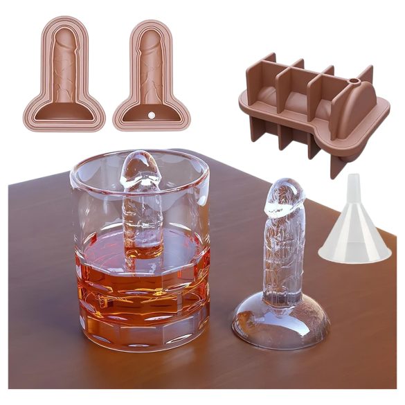 Dildo-Eiswürfelform (blau)