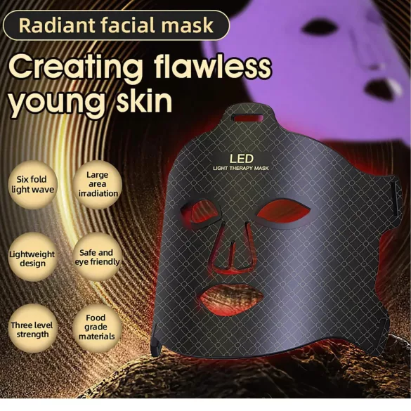 Photon Hautverjüngende LED-Gesichtsmaske (4 Lichttherapie-Modi)
