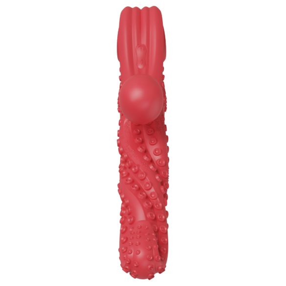 Krake-Vibrator mit Schwingarm (Rot)
