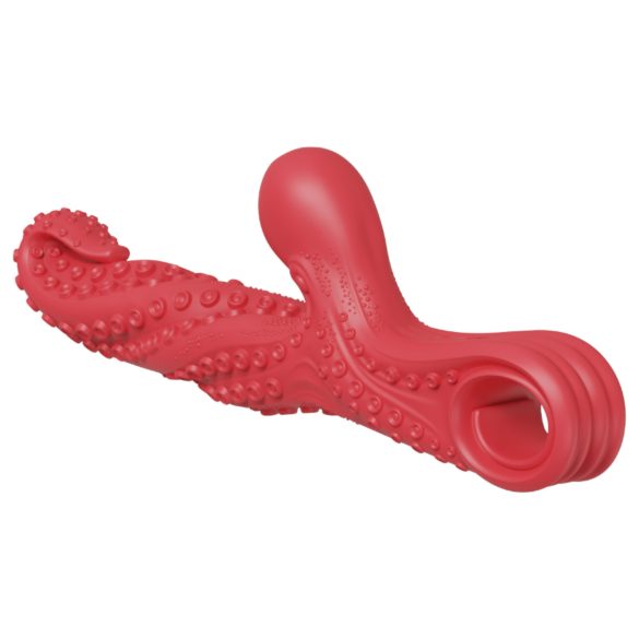 Krake-Vibrator mit Schwingarm (Rot)