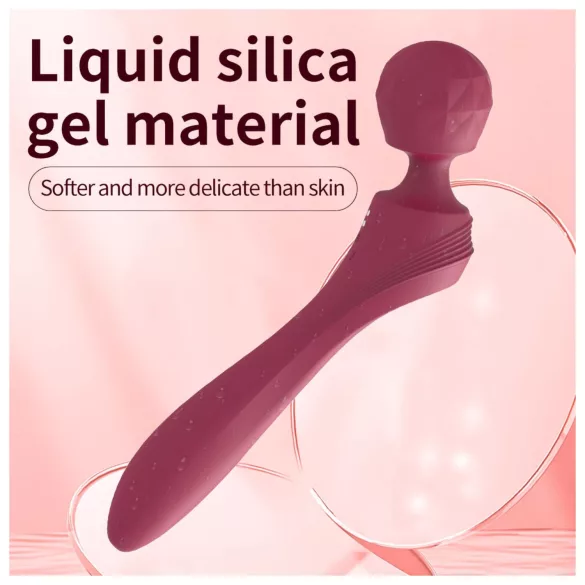 Lonely - gebogener Massagestab Vibrator (rot)