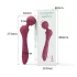 Lonely - gebogener Massagestab Vibrator (rot)