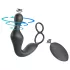 Lonely - rotierender Prostata-Vibrator mit Penissring (schwarz)