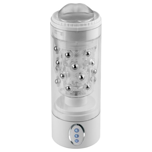 PDX Roto-Bator - vibrierender Mundmasturbator (weiß)