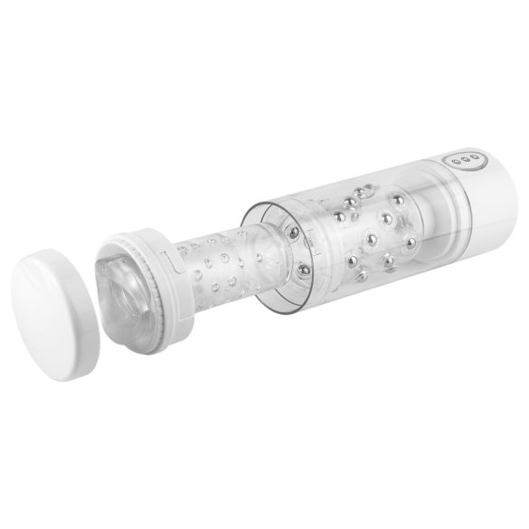 PDX Roto-Bator - vibrierender Mundmasturbator (weiß)