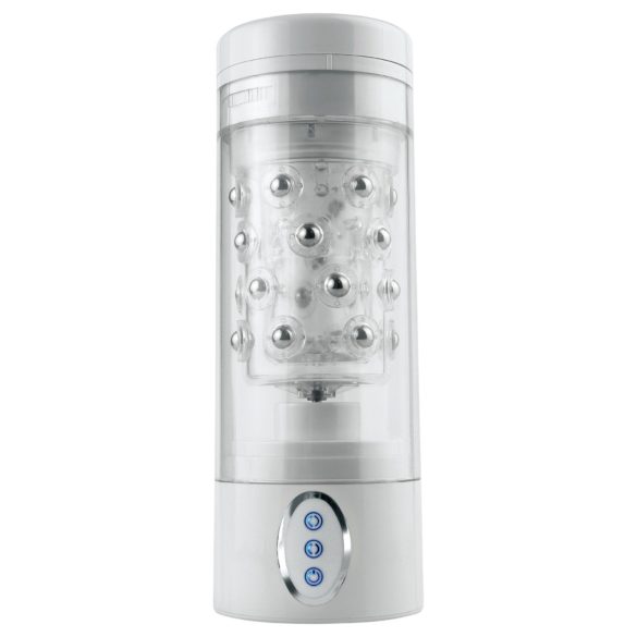 PDX Roto-Bator - vibrierender Mundmasturbator (weiß)