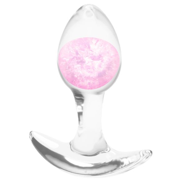 NS Novelties - Transparenter Anal Plug - S (Rosa)
