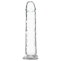 Addiction Crystal - Saugfuß-Dildo (transparent) - 18cm