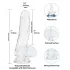 Addiction Crystal - Dildo mit Saugnapf (transparent) - 18 cm