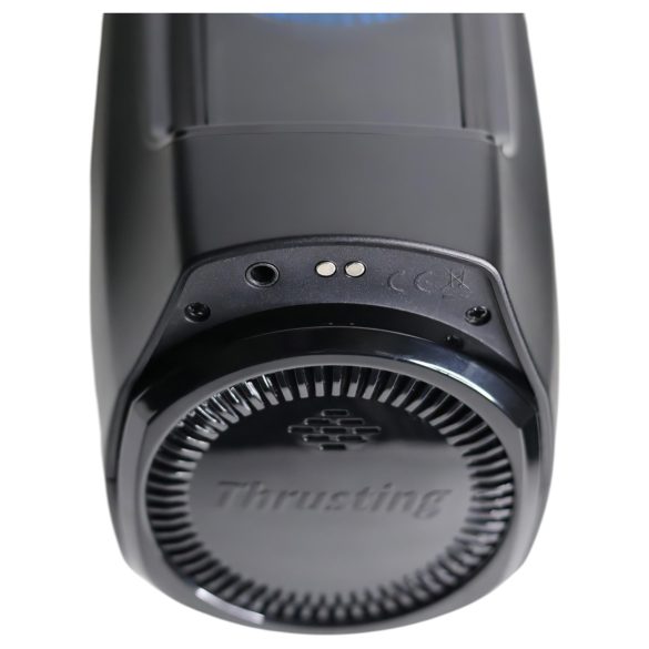 Leten SM320 - stöhnender, stoßender, wärmender Masturbator (schwarz)