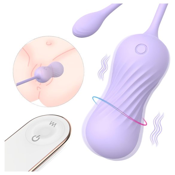 Sex HD Twist Ei - vibrierendes Ei (lila)