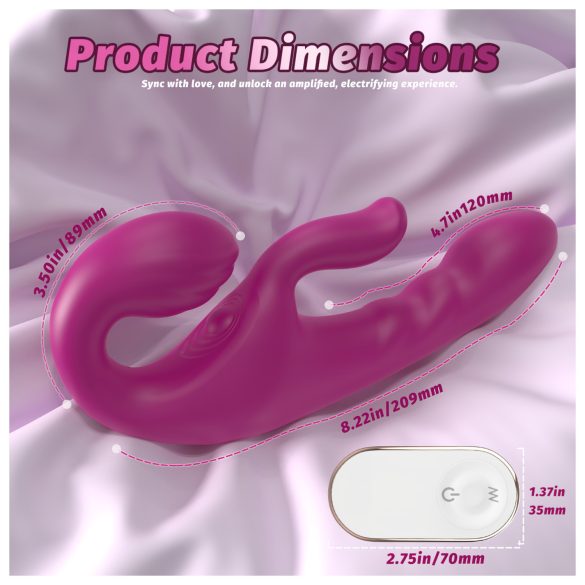 SEX HD Co-op Bliss - Aufziehvibrator mit Klitorisarm (Lila)