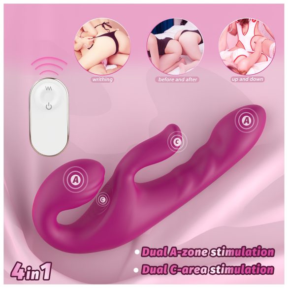 SEX HD Co-op Bliss - Aufziehvibrator mit Klitorisarm (Lila)