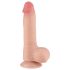 Lovetoy Sliding-Skin - Hoden Doppel-Layer Dildo - 20cm (Natur)