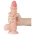 Lovetoy Sliding-Skin - Hoden Doppel-Layer Dildo - 20cm (Natur)