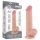 Lovetoy Sliding-Skin - zweischichtiges Hoden-Dildo - 20,8cm (natur)