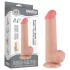 Lovetoy Sliding-Skin - zweischichtiges Hoden-Dildo - 20,8cm (natur)