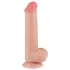 Lovetoy Sliding-Skin - zweischichtiges Hoden-Dildo - 20,8cm (natur)