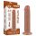 Lovetoy Sliding-Skin - zweischichtiger Saugnapf-Dildo - 20cm (natur)