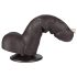 Lovetoy Sliding-Skin - hodensackähnlicher Dildo, zweischichtig - 18,3 cm (braun)